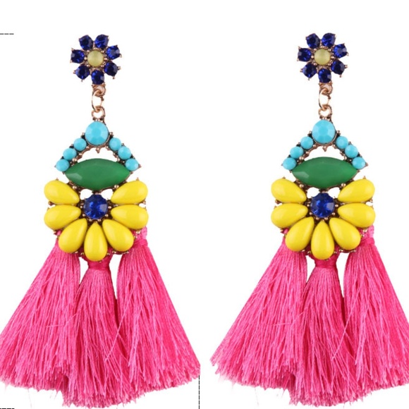 Jewelry - Colorful Tassel Earrings